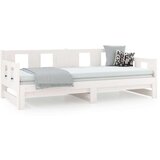  Izvlečna dnevna postelja bela trdna borovina 2x(80x200) cm, (20600849) | Shoptok.si