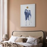  Slika - Forest in Watercolors (1-part) - Blue Hue Landscape Abstraction 40x60 | shoptok.hr