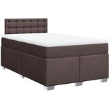  Krevet box spring s madracem tamnosmeđi 120 x 190 cm od tkanine | shoptok.hr