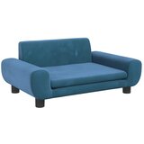  Krevet za pse plavi 70 x 45 x 33 cm baršunasti | shoptok.hr