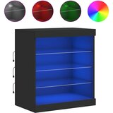  Komoda s LED svjetlima crna 60,5x37x67 cm | shoptok.hr
