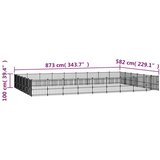  kavez za pse čelični 50,81 m² | shoptok.hr
