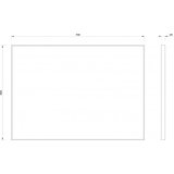 Copen Ogledalo CONCEPT 500x700 silver ram (C-06-01SR) | ePonuda.com