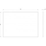 Copen ogledalo concept 500x700 silver ram (C-06-01SR) | Eponuda.com