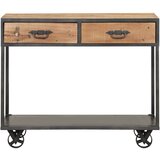  Konzolni stol 90 x 35 x 74 cm od masivnog obnovljenog drva | shoptok.hr