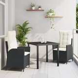 vidaXL Set od 2 Crno PE ratan Srednje Podesive naslone za ruke | shoptok.hr