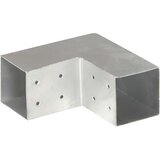 Spojnik za stupove u L-obliku od pocinčanog metala 81 x 81 mm | shoptok.hr