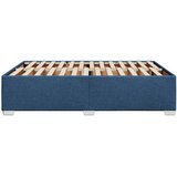  Okvir za krevet bez madraca plavi 160x200 cm od tkanine | shoptok.hr
