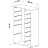 Hanah home višenamenske police rine 2D4K8U white yellow v2 | ePonuda.com