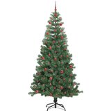vidaXL Božićno drvce s 300 LED svjetlima s stalakom Zelena 240 cm PVC | shoptok.hr