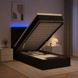  od pjene s madracem i LED-om Crna 80 x 200 cm Tkanina | shoptok.hr