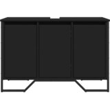 Ormarić za umivaonik crni 91 x 35 x 60 cm konstruirano drvo | shoptok.hr