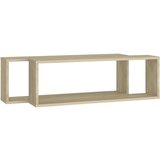  Kockaste zidne police 2 kom boja hrasta 80x15x26 5 cm iverica | shoptok.hr