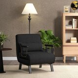  Rastezljivi kauč, sklapan, podesivi rastezljivi kauč s naslonjačem, crn | shoptok.hr