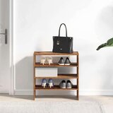 vidaXL Regal za čevlje 2 kosa zložljiva starinski les 60x30x30,5 cm | Shoptok.si