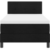 Krevet s opruga kutije s LED trakama Crna 100 x 200 cm tkanina | Eponuda.com