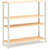 Teulat Krem/u svijetloj prirodnoj boji regal u dekoru hrasta 126x128x43 cm Bona – | shoptok.hr