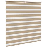 vidaXL Zebra senčilo peščeno rjava 150x150 cm tkanina širina 145,9 cm | Shoptok.si