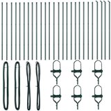  Stup za ogradu 26 pcs Zelena 3,2 x 3,2 x 150 cm | shoptok.hr
