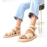  Beige ankle strap sandals Maimuna Cene