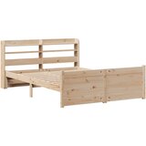  Okvir za krevet s uzglavljem 150 x 200 cm borovina | shoptok.hr