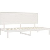  Dnevna postelja bela 90x200 cm trdna borovina, (20727156) | Shoptok.si