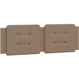  Jastuk za uzglavlje boja cappuccina 160 cm od umjetne kože | shoptok.hr