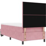  Krevet s Prolazom s Madracem i Klupom Ružičasti 90x200 cm Baršun | shoptok.hr