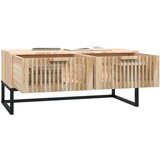  Klubska mizica 80x40x35 cm inženirski les in železo, (20712222) | Shoptok.si