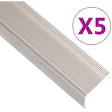  Rubnjaci za stepenice L-oblika 5 kom aluminijski 100 cm bež | shoptok.hr