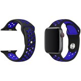 Chameleon Silikonski pašček Sport za Apple Watch, 38/40/41 mm, črno-moder | Shoptok.si