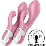 Satisfyer Air Pump Bunny 2 Light Red Cene