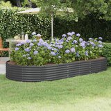  Vrtna povišena gredica pocinčani čelik 296x140x36 cm antracit | shoptok.hr