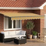 Ručna zlačivna tenda s LED diodama 2,5 x 2 m | shoptok.hr