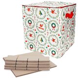 Rex London Škatla za shranjevanje oblačil iz reciklirane plastike 32x32x35 cm Classic Christmas – Cene