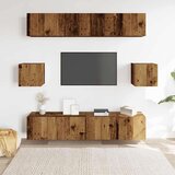  6-dijelni zidni set TV ormarić konstruirano drvo | shoptok.hr
