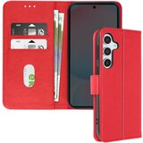 AVIZAR Ohišje za Samsung Galaxy S24 FE Clamshell Wallet in držalo za videoposnetke, Rdeča, (5000014099) | Shoptok.si
