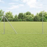 vidaXL Ograda za polja 1.4x25 m Pocinčani čelik | shoptok.hr