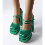Gemre Green high block heel pumps Gabriel | Shoptok.si