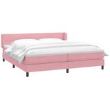 Box Spring krevet s madracima ružičasti 180x210 cm baršun | Eponuda.ba