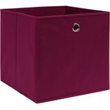  Kutije za pohranu od netkane tkanine 10 kom 28x28x28 cm crvene | Eponuda.com