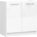 kuhinjski kabinet pod umivalnik oliwia s 80cm beli-sijajni beli, (21713684)