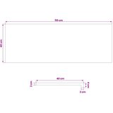  Prozorske klupice 2 kom. Tamno smeđa 110 x 40 x 2 cm | shoptok.hr
