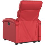  Naslonjač na podizanje od umjetne kože crveni | shoptok.hr