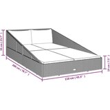 vidaXL Vrtni krevet sivi 110x200 cm od poliratana | shoptok.hr