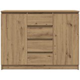  Komoda s ladicama artisan hrast 100,5x35x76cm konstruirano drvo | shoptok.hr