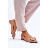 Boto Classic Ballerinas With Decoration Beige Rivea | shoptok.hr
