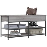  Klupa za cipele siva boja hrasta 100x42,5x50 cm drvena | Eponuda.ba