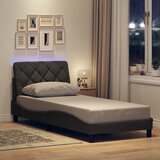 vidaXL Okvir kreveta s LED-om bez madraca 90x200 cm od tkanine Cijene