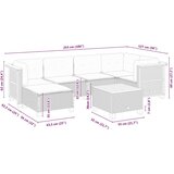 vidaXL 7-dijelni set vrtnih sofa od poliratana s jastucima bež | shoptok.hr
